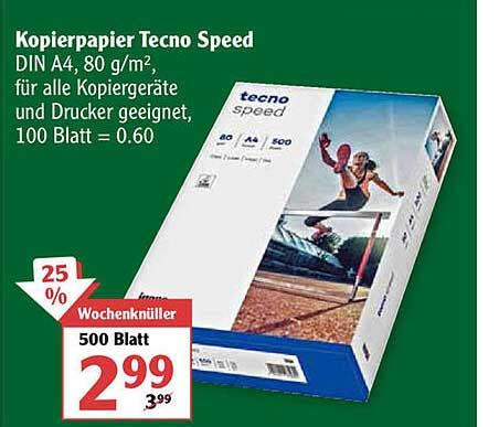 tecno speed kopierpapier angebot.